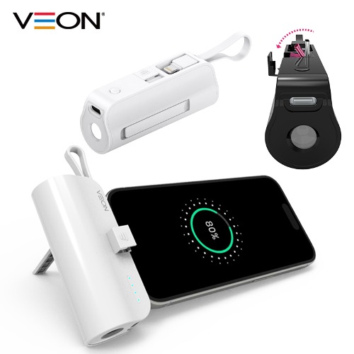 베온 더셀 접이식형 후레쉬 미니보조배터리 4800mAh