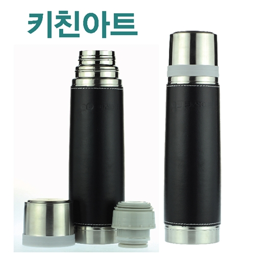 키친아트 고진공 가죽손잡이보온병(500ml)(GG-9004)