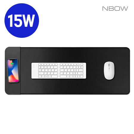 엔보우 15W 스마트 초고속 무선충전 마우스 장패드
