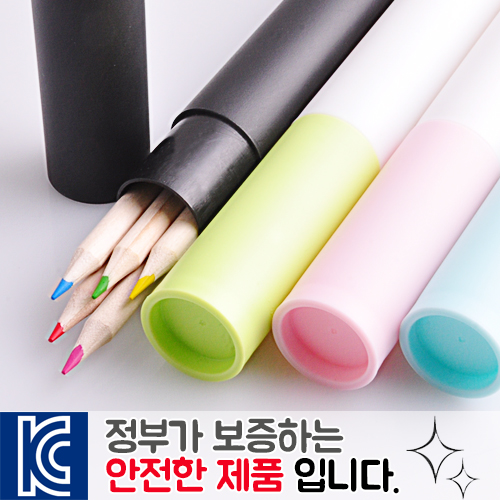내츄럴 색연필5p바닐라원통세트