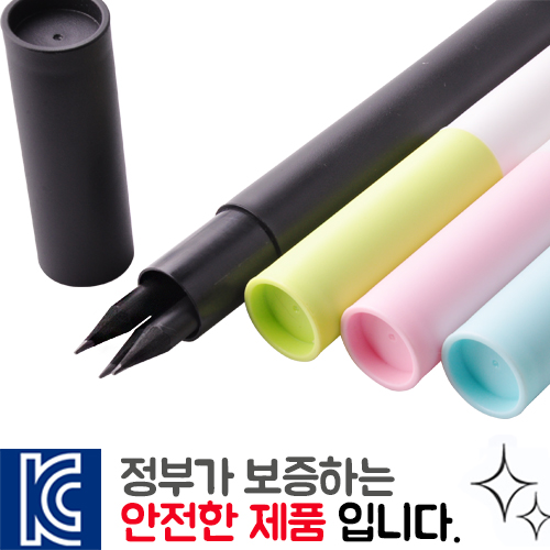 흑목원형미두연필 3p 바닐라원통세트