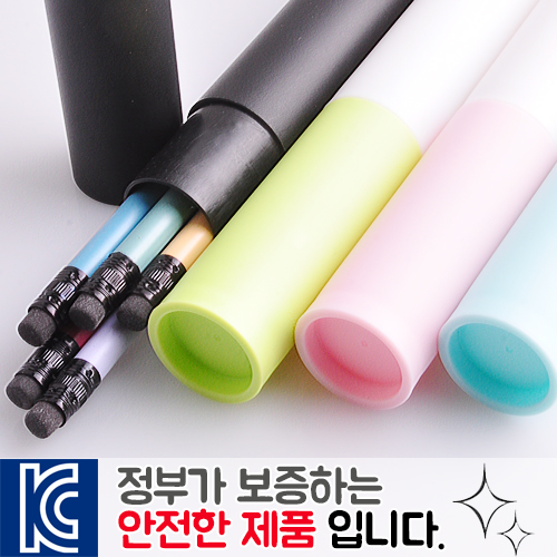 인젝션 파스텔연필 5p 바닐라원통케이스