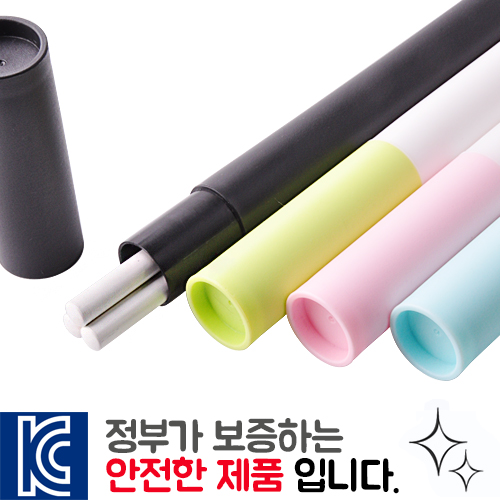 백색원형미두연필 3p 바닐라원통세트
