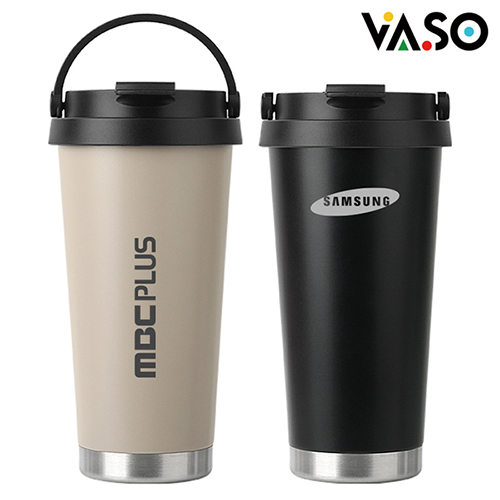 [바쏘] 핸디 실버 진공텀블러 500ml