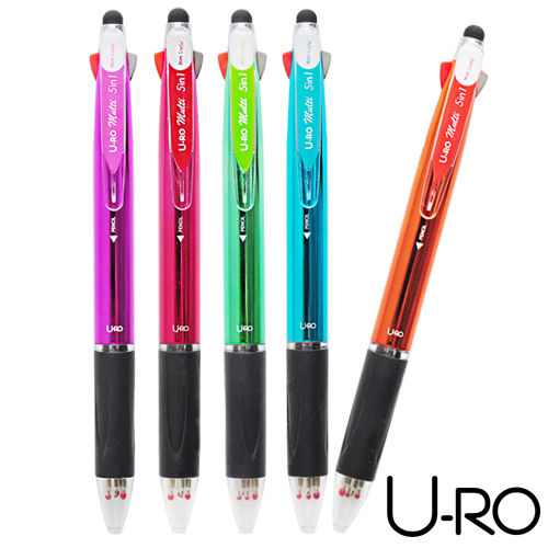유로멀티 5in1 그립터치펜UV 0.7mm