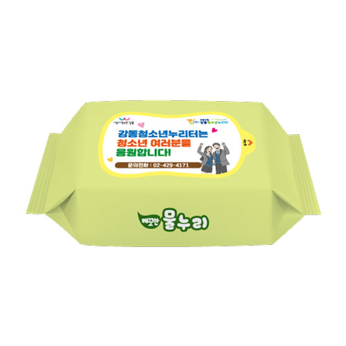 45매 그린 무광 물티슈