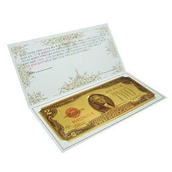 VIP 황금지폐 1928년 2달러