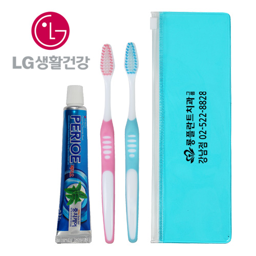 페리오 여행용50 치약칫솔 3in1 지퍼백세트 3종