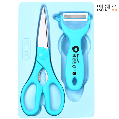 주방 편한가위+프레쉬야채칼