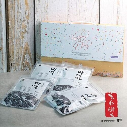 참빛해피데이3호 (자른 미역40gx2 +자른 다시마40gx2) 4종 선물