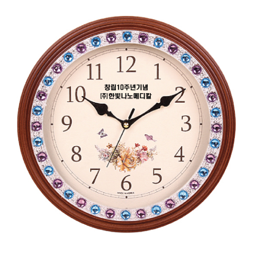 월넛고급 장미벽시계 AP-738