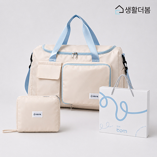 생활더봄 접이식 대용량 방수 보스턴백 신발수납 캐리어보조 여행가방 5co