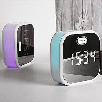 [NEXONE] 무드등 인테리어 LED미러시계 알람 탁상시계