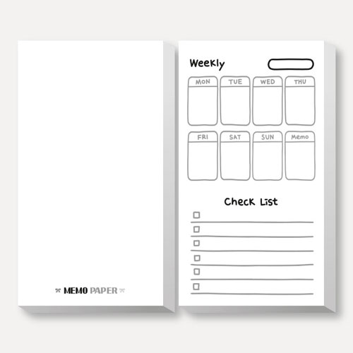 [주문제작] 떡메모지 48절 (85*155mm/100매