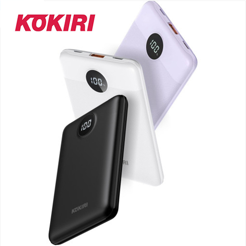 코끼리 KPB-RM10P1A1 미니 LCD 2포트 고속충전 보조배터리(1