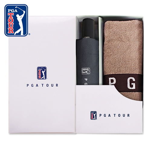 PGA 3단7k완전자동 블랙메탈+130g면사타올 세트