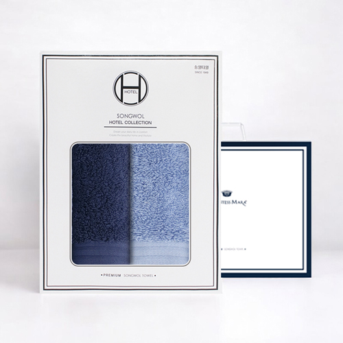 [송월타올] 호텔수건 라운드 190g 코마 40수 2p