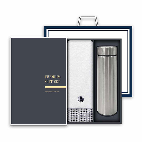 송월 프리미엄 텀블러세트 (호텔 톤40 1매 + 스마트텀블러 500ml 