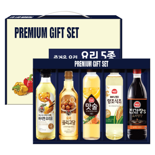 정통 요리 5종세트 (요리유+올리고당+맛술+식초+간장)