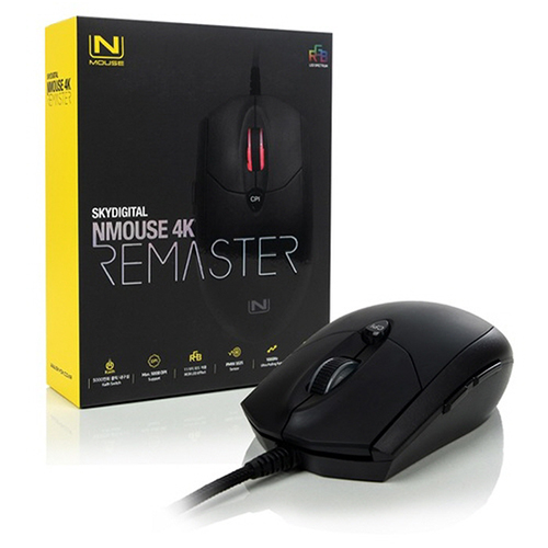 스카이디지털 NMOUSE 4K REMASTER 유선 게이밍 마우스
