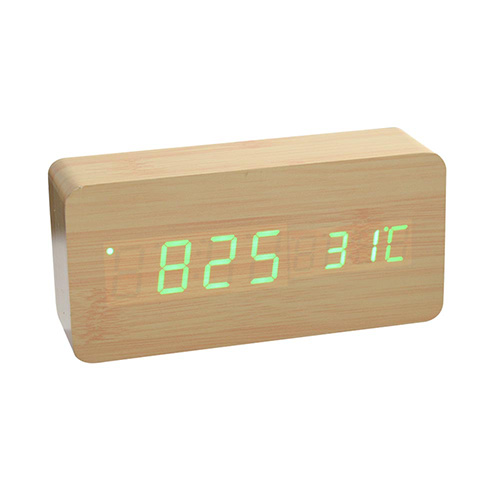 코시 우드클락 (그린 LED / 직사각150mm)