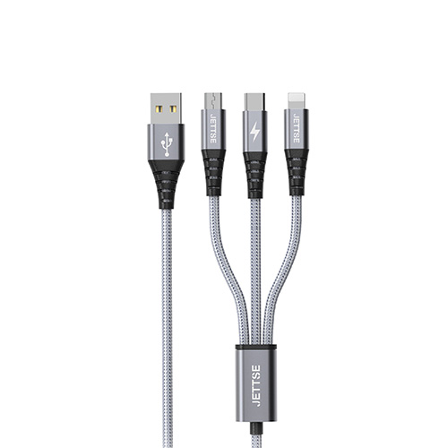 JETTSE 3IN1 고속 메탈 데이터 케이블 JTS-MF58C120