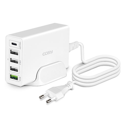 코시 60W (PD+QC3.0) 5포트 멀티 고속 충전기