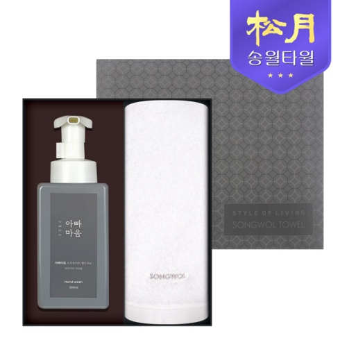 아빠마음 생활 세트 10호, 송월 40수 포인트 타올 200g 1P +핸