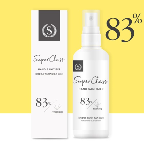 슈퍼클래스 핸드터치 소독용 에탄올 손 소독제 100ml