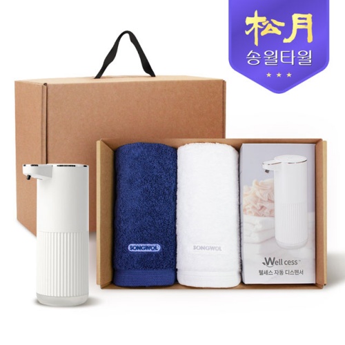 송월타올 디스펜서 기프트세트 05 (40수포인트타올 200g * 2P +