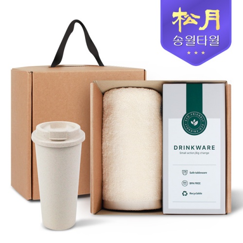 송월타올 리빙 기프트세트 11. 뉴베이직 타올 130g X 1P + 커피
