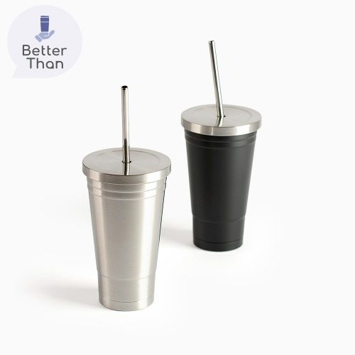 [보틀로만] 이중진공스텐빨대 텀블러 550ml