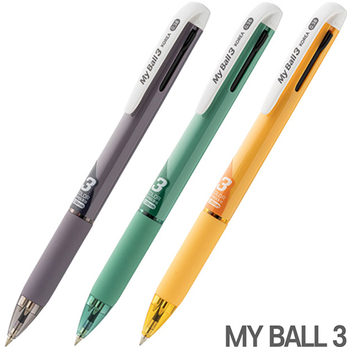 마이볼 3색볼펜 0.38mm