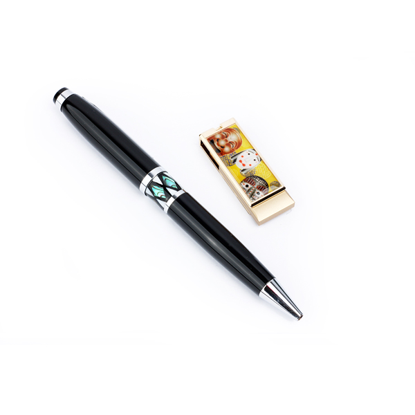 USB자개볼펜2종세트(하회탈)-(8G~32G)