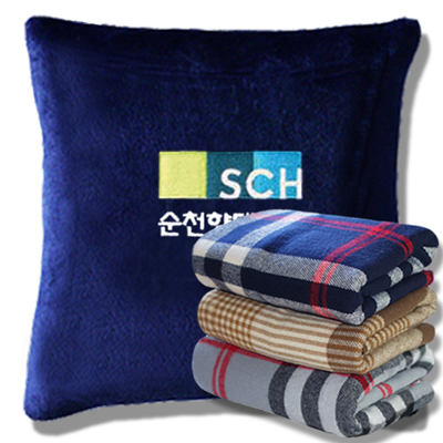 벨보아 클래식후면 쿠션+신항공 담요