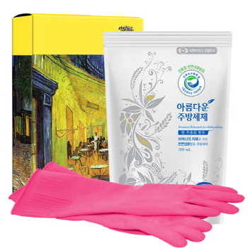 친환경 아름다운주방세제300리필 고무장갑32cm 2종