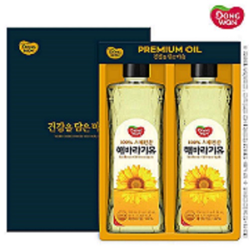 동원 해바라기유 2P 선물세트 쇼핑백증정