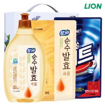 친환경 참그린곡물500용기 곡물300리필 비트액체 3종