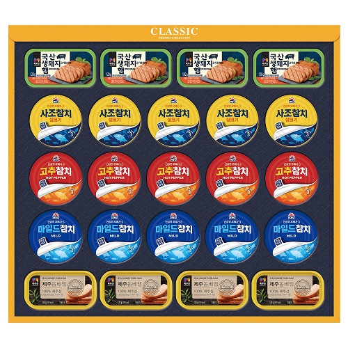 프리미엄 햄복합 6호 사조참치 목우촌 선물세트 (쇼핑백증정)