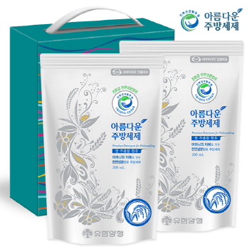 친환경 아름다운주방세제300리필 2P 2종