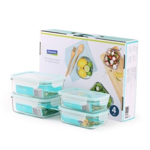 [글라스락] 팬시 직사각 4조 A / RP021041-