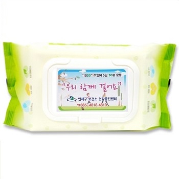연두색물티슈 80매 55g 캡형