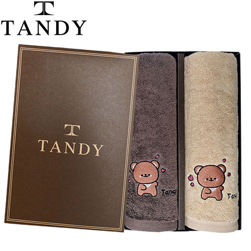 탠디 스마일베어 솔리드 1.7(170g) 세면타월 2매세트
