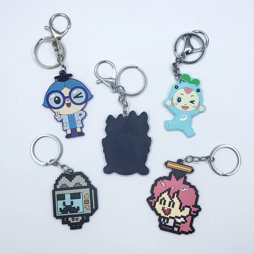주문제작 PVC 캐릭터 열쇠고리 (2D-단면)