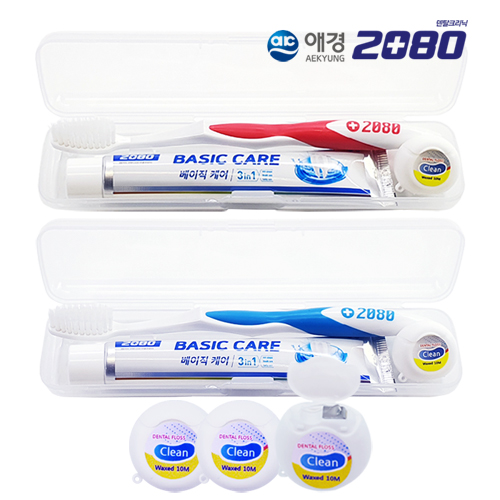 뉴_애경2080칫솔+2080치약+치실 오리지널 /칫솔치