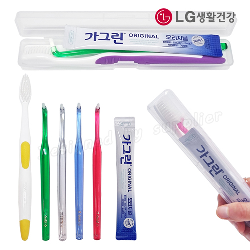 치과용 어금니칫솔 + 큐빅 LG미세모칫솔+가그린1p세트