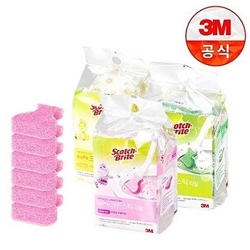 [3M]New향기톡톡 일회용 변기솔 크린 스틱 리필 5개