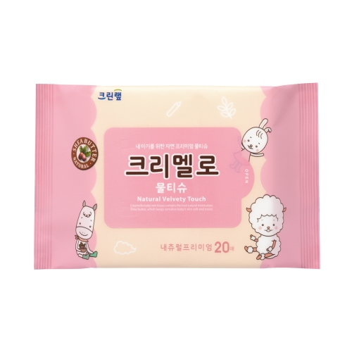 크리멜로 내츄럴 프리미엄 물티슈 20매