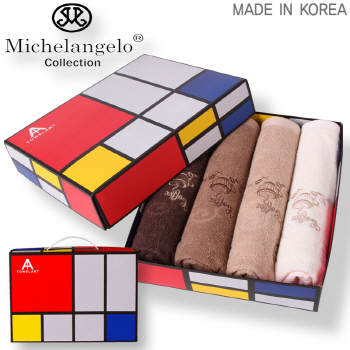 카페 세면타월115g  4P세트