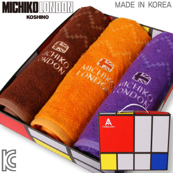 미치코런던 크리스탈 뱀부얀 타월아트 3P세트